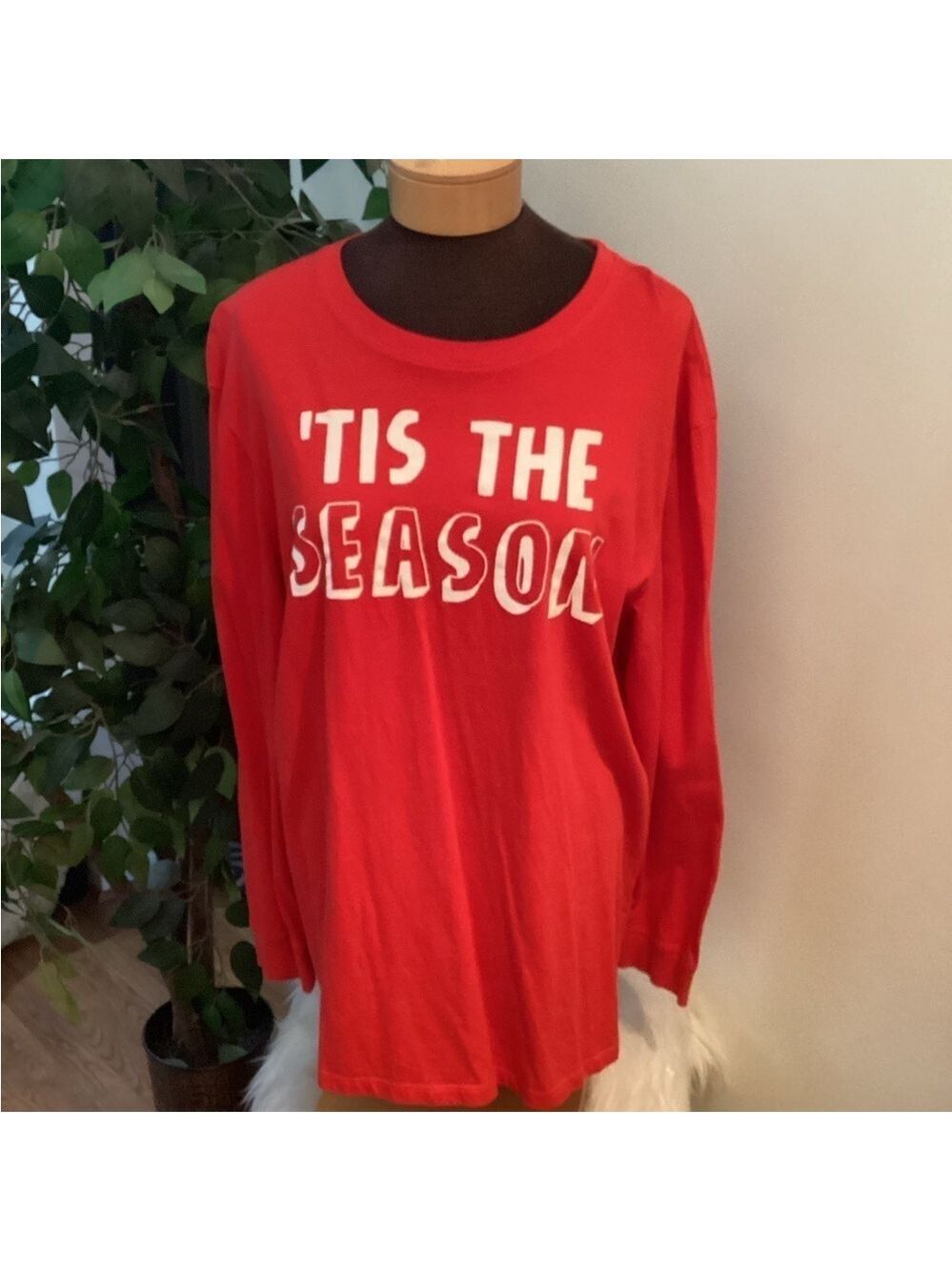 Carters for Adults ‘tis the season long sleeve tee Woman’s size XXL